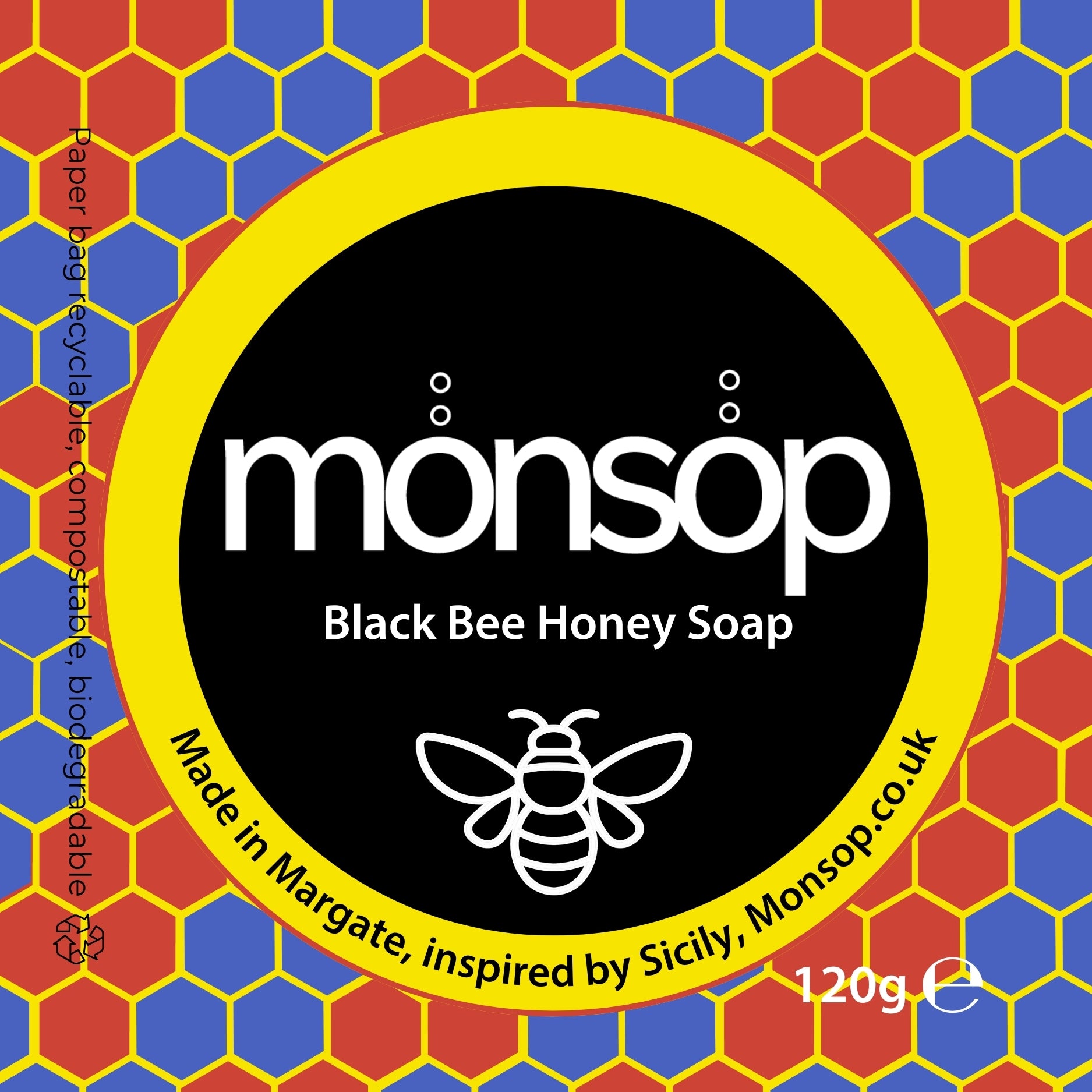 Monsop - Black Bee Honey Soap 120g